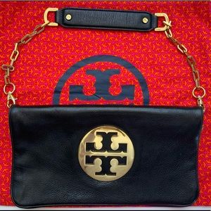 Tory Burch Reva Clutch in Black